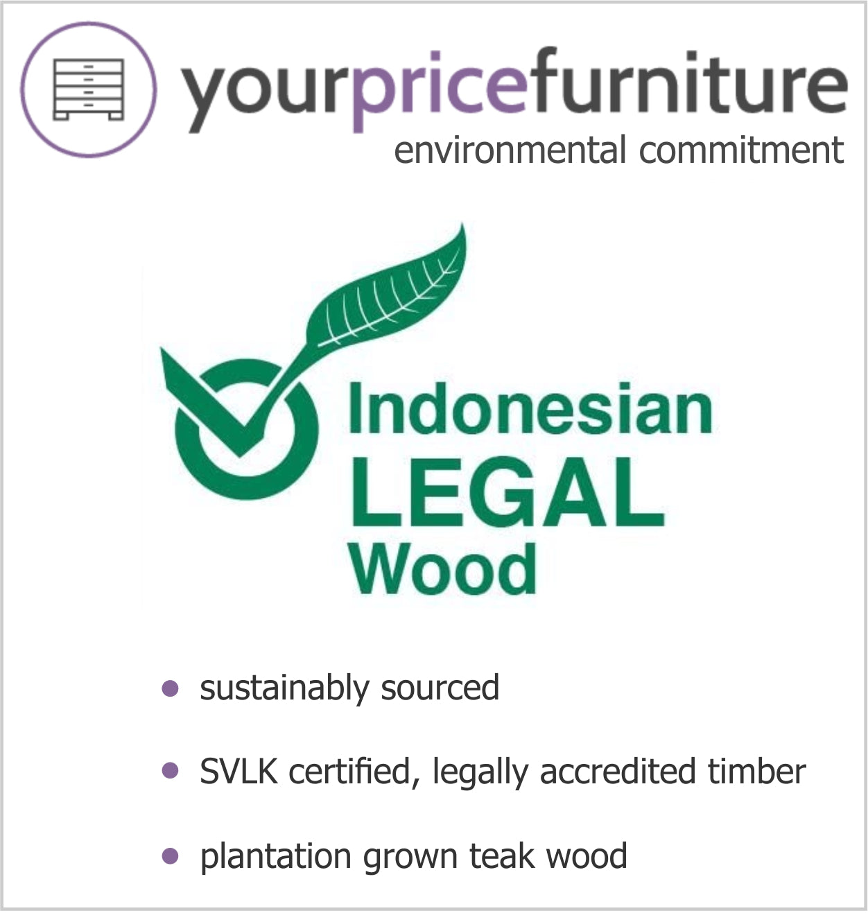 Java 3 Seat Teak Bench SVLK Accredited Timber