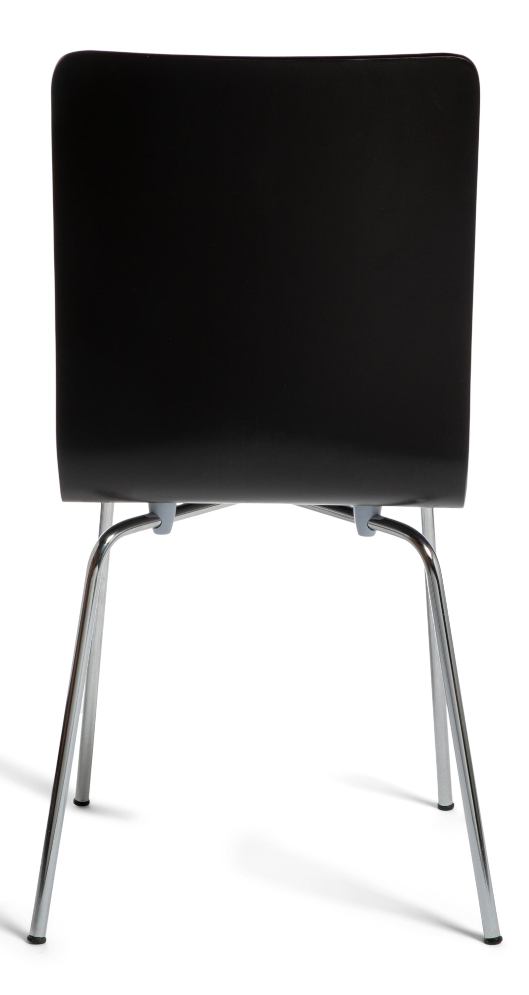 Madison Black and Chrome Dining Chair Back View