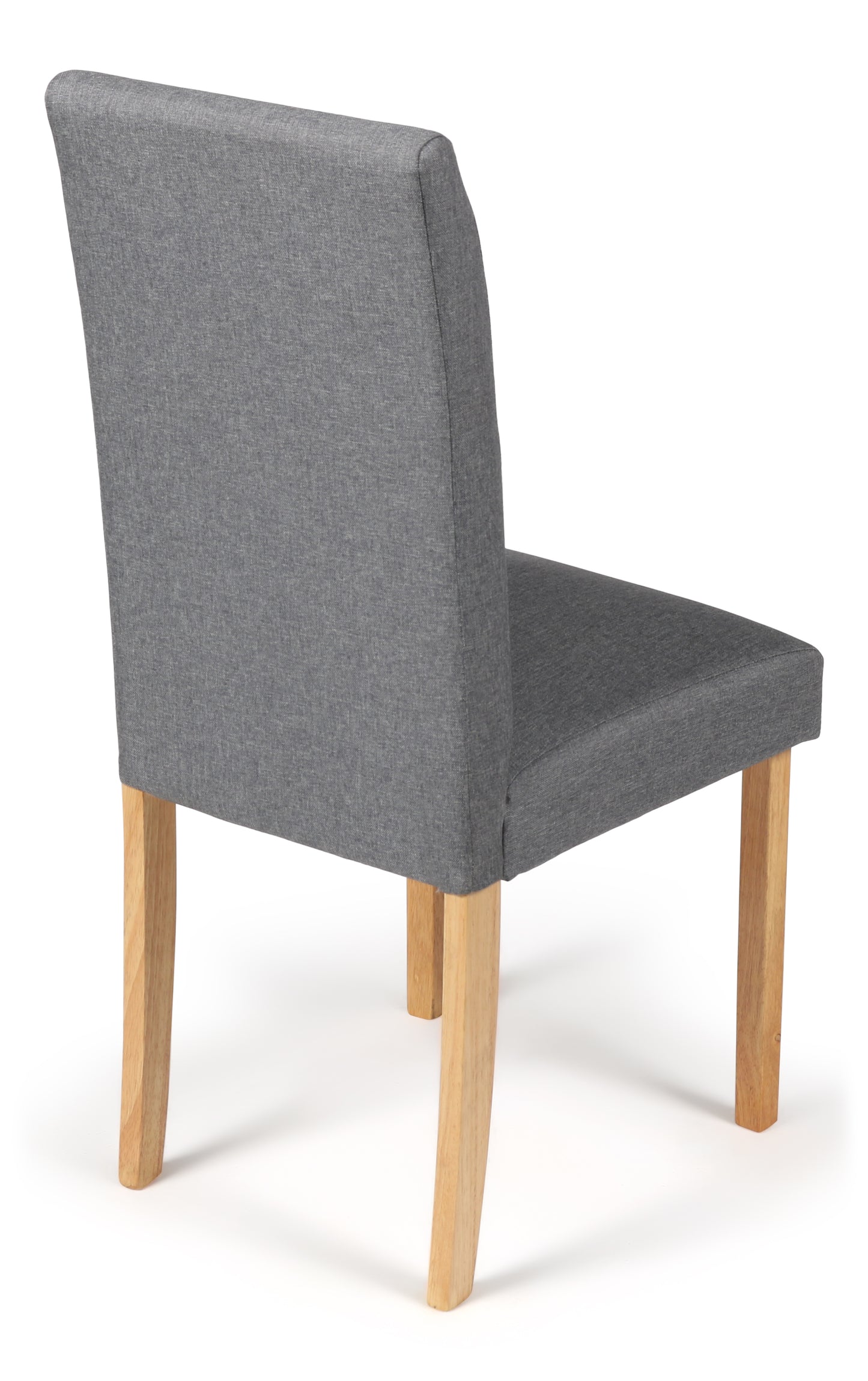 Grey Fabric Torino Dining Chairs Rear View
