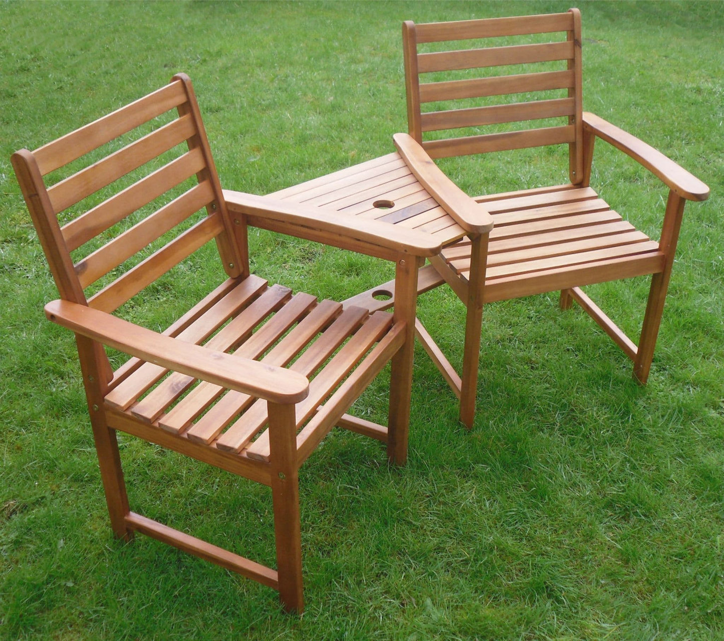 Ascot Hardwood Companion Set Garden Bench