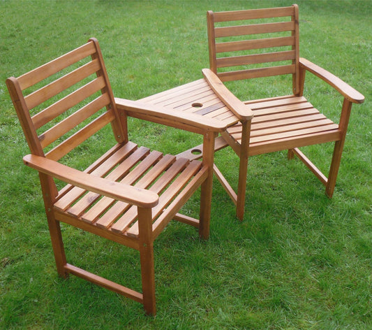 Ascot Hardwood Companion Set Garden Bench