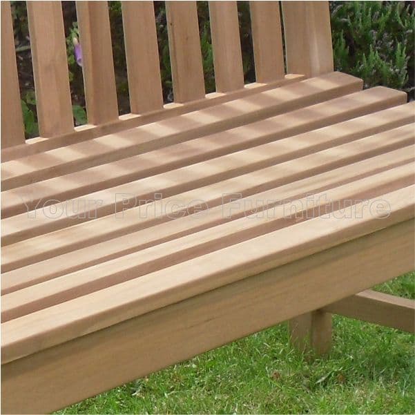 Java 3 Seat Teak Bench Detail