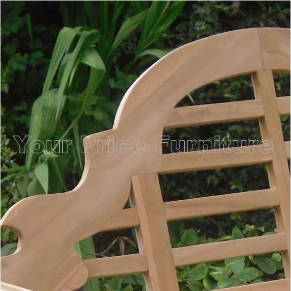 Marlborough 150cm 3 Seat Teak Bench Detail