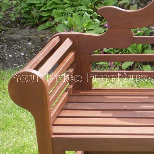 Richmond 165cm Hardwood Garden Bench Detail