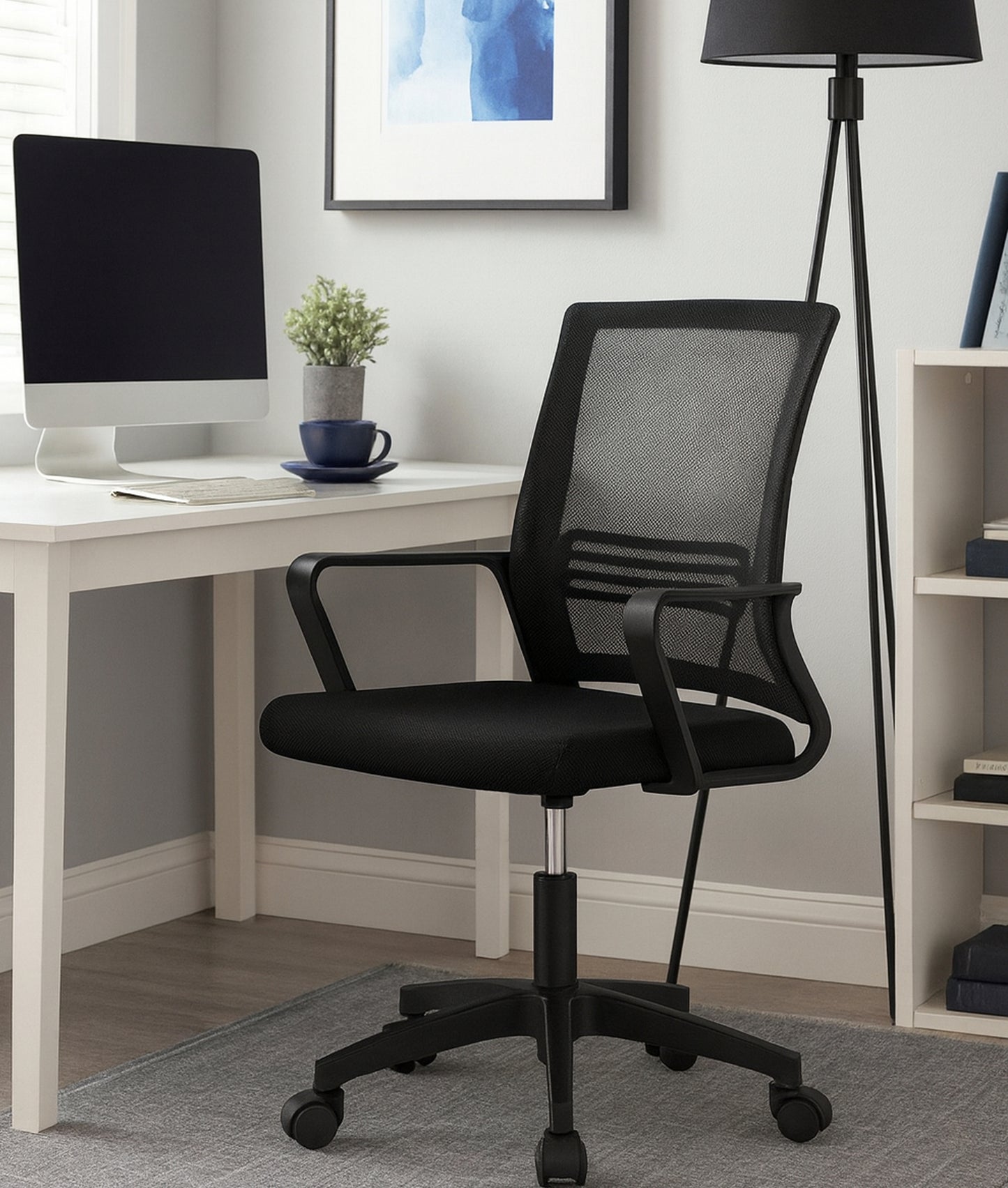 Ashford Mesh Back Home Office Chair Black 1/2 Price Deal