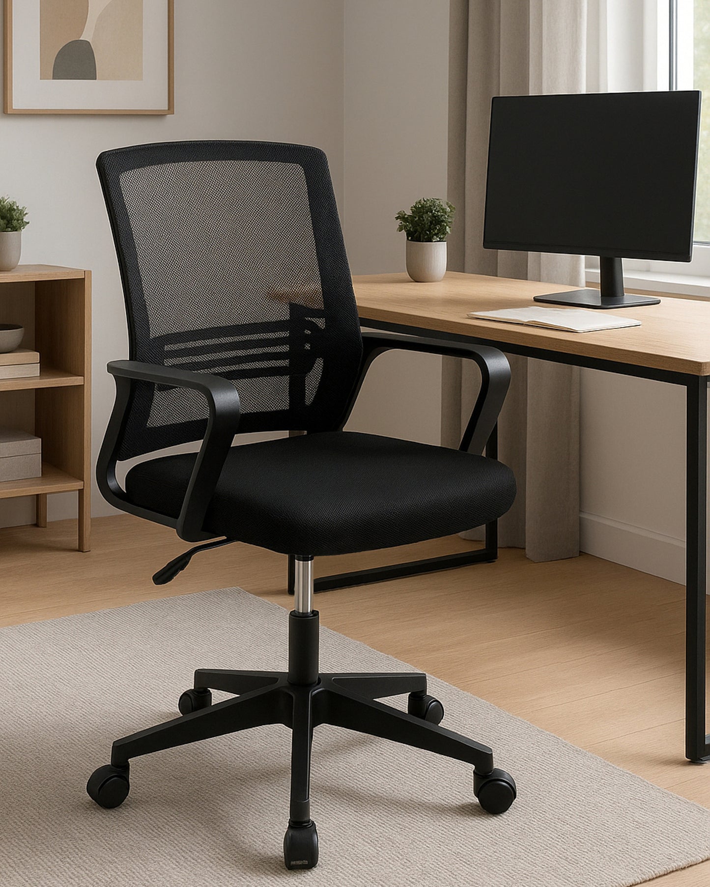 Ashford Mesh Back Home Office Chair Black 1/2 Price Deal