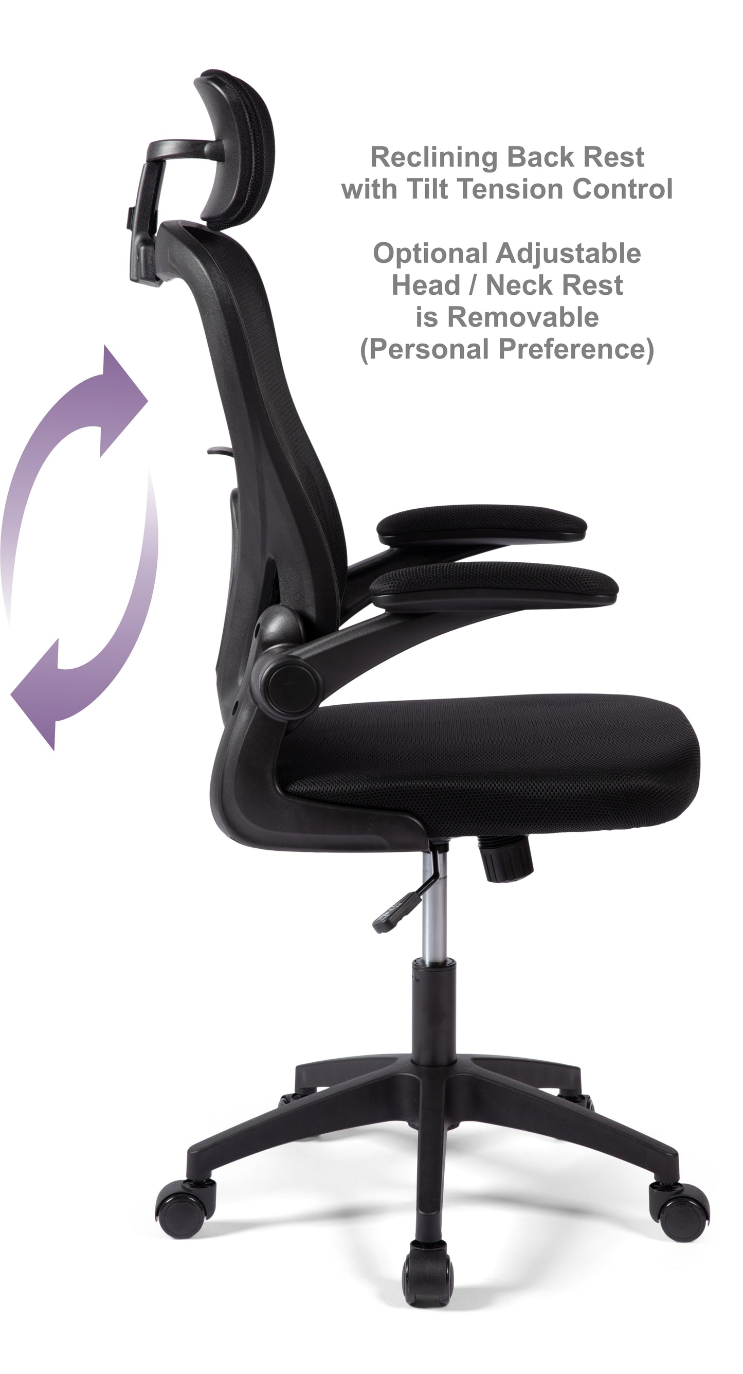 Baslow Mesh Back Home Office Chair Black 1/2 Price Deal