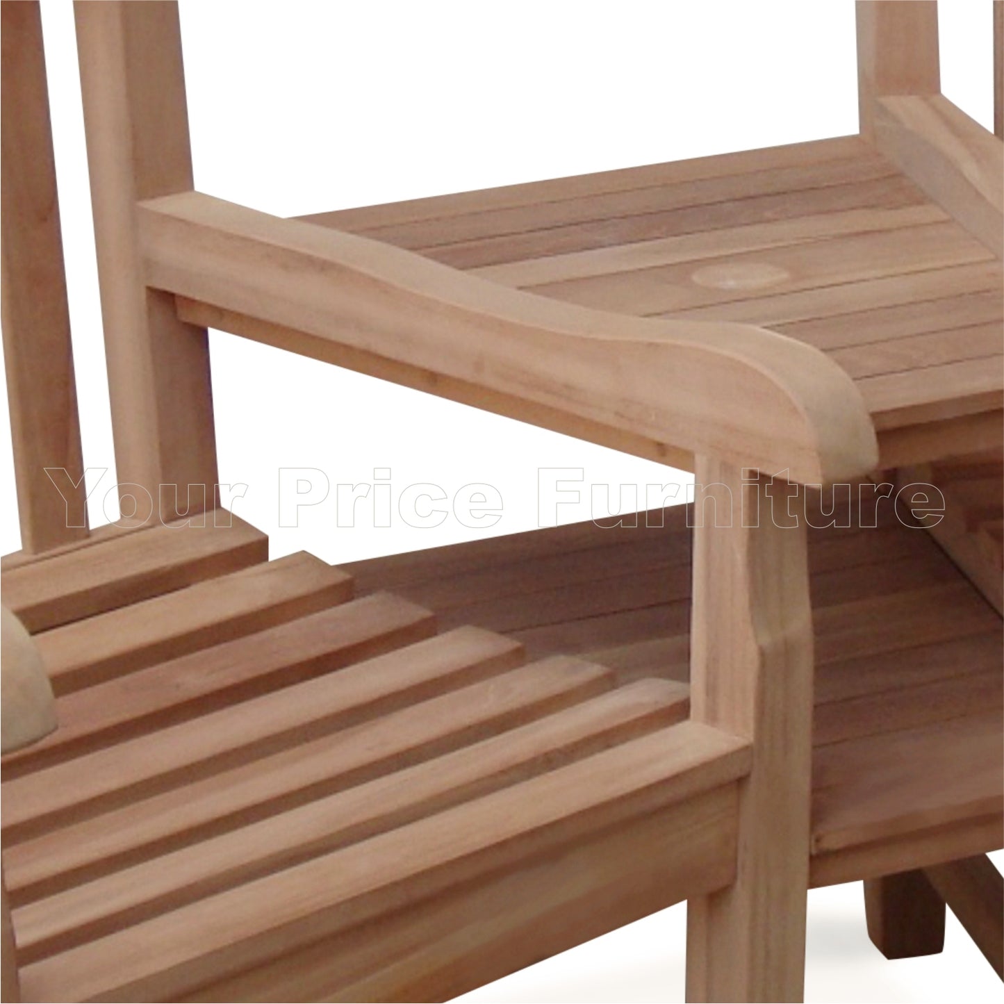 Java Teak Companion Set 2 Seat Garden Love Tete Bench FLEGT Certified - 1/2 Price Deal