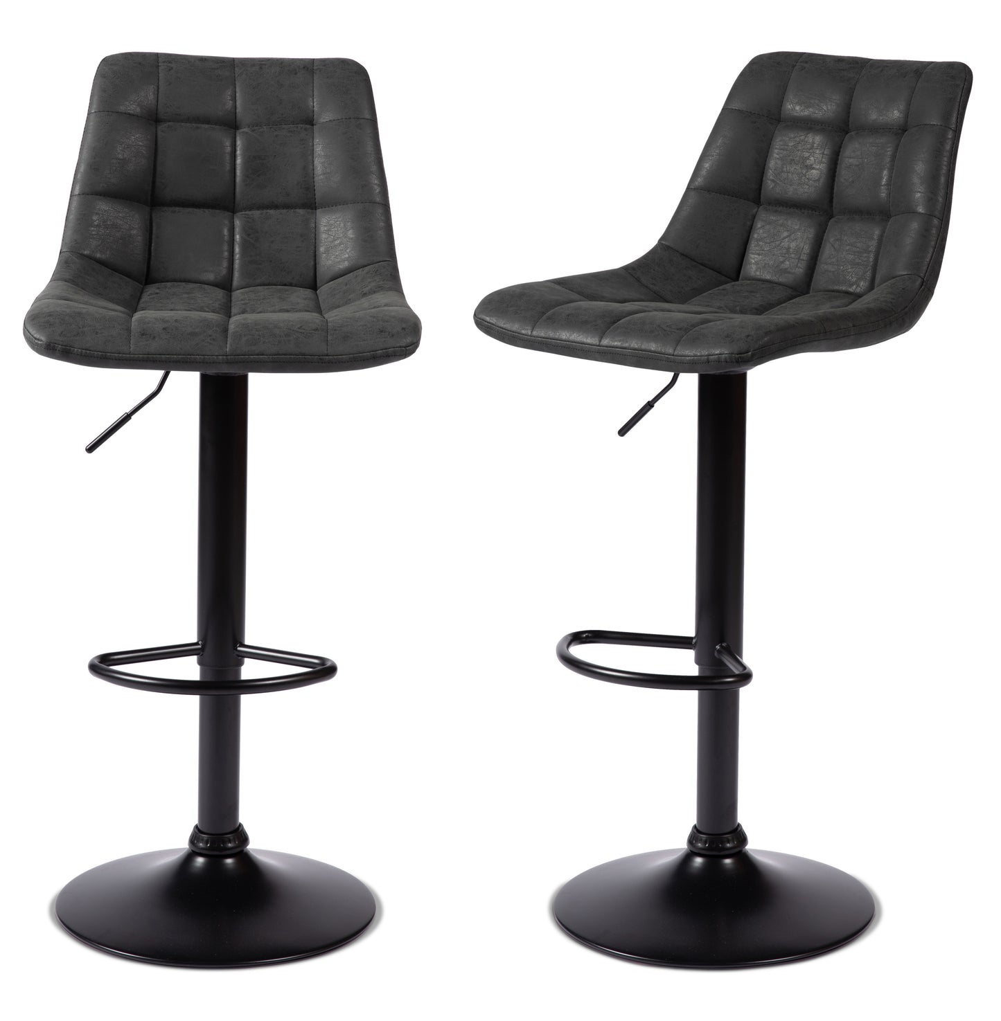 2 Nova Bar Stools Charcoal Grey 1/2 Price Deal