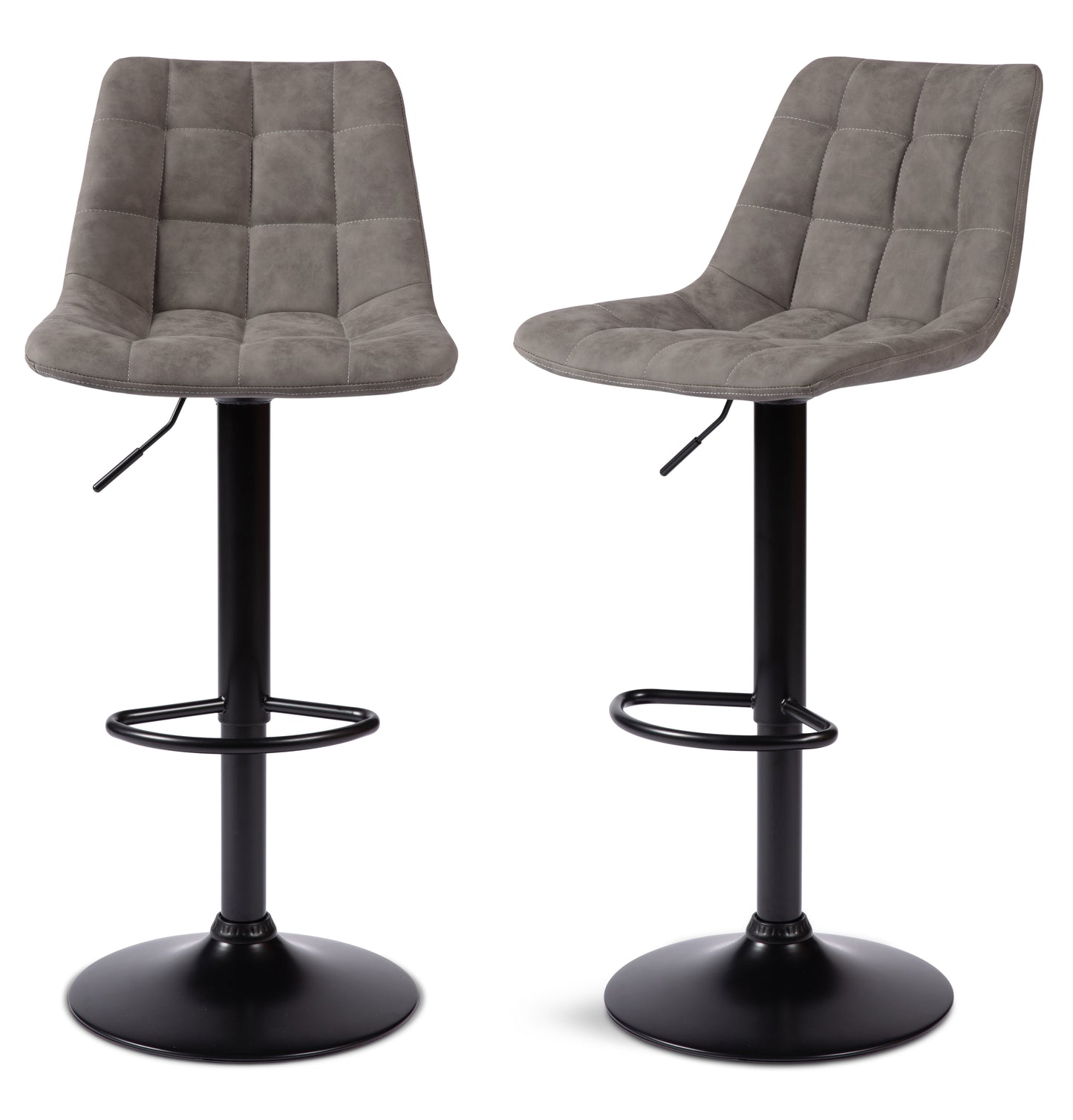 2 Nova Bar Stools Smoke Grey 1/2 Price Deal