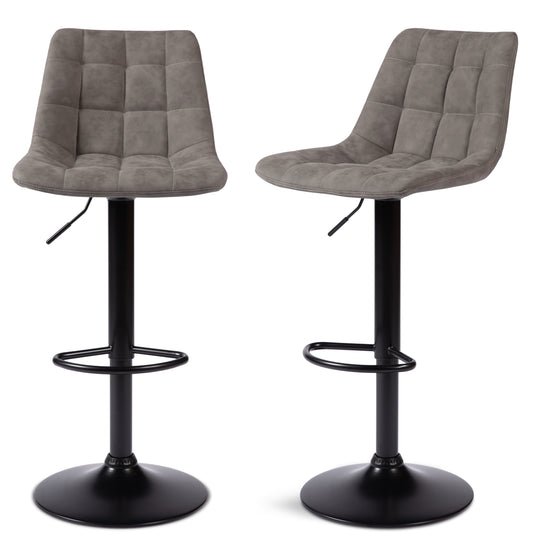2 Nova Bar Stools Smoke Grey 1/2 Price Deal