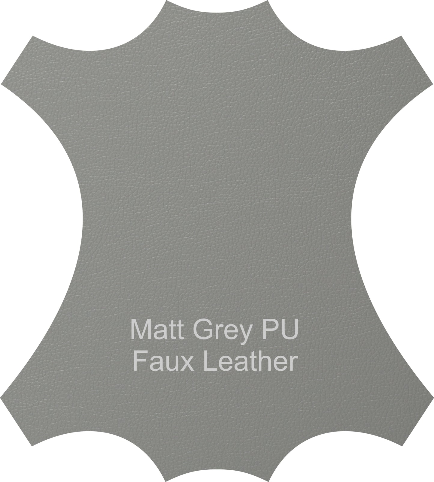 Matt Grey Torino Faux Leather Dining Chairs Swatch