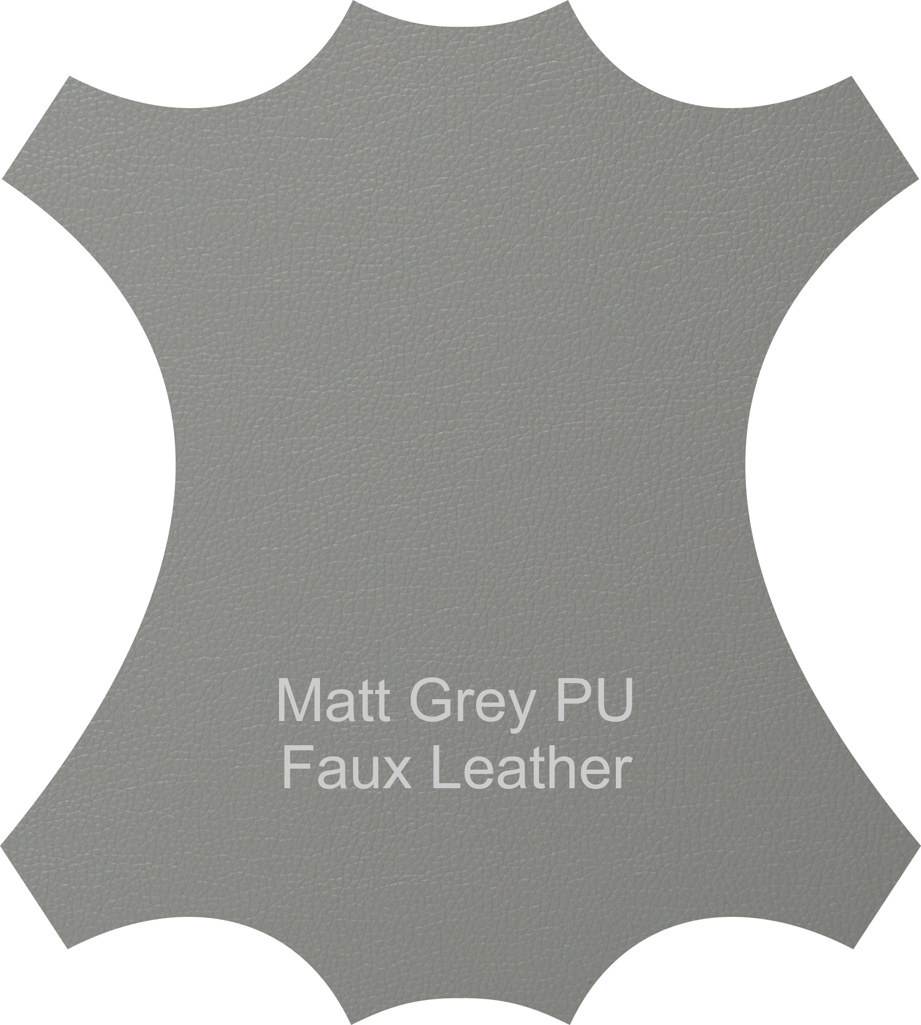 Matt Grey Torino Faux Leather Dining Chairs Swatch